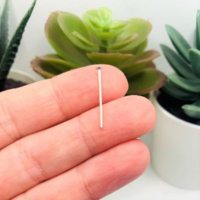 500 Pcs 20mm Silver Plated Eye Pins Image 1