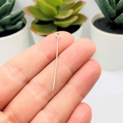 500 Pcs 35 mm Silver Eye Pins Image 1