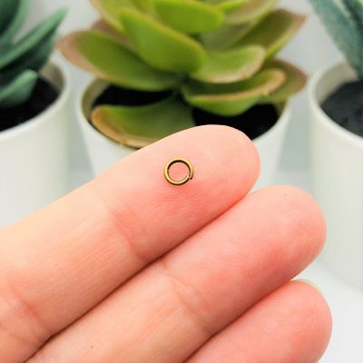 500 Pcs 4mm Bronze Open Jump Rings Image 1