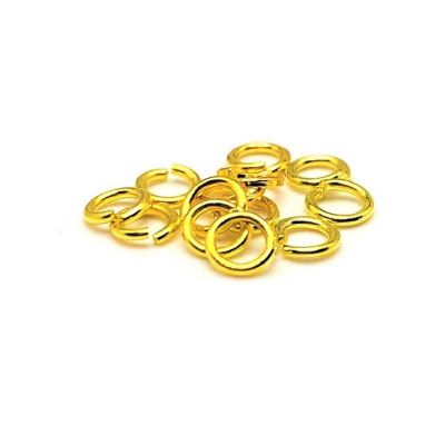 500 Pcs 4mm Gold Open Jump Rings Image 1