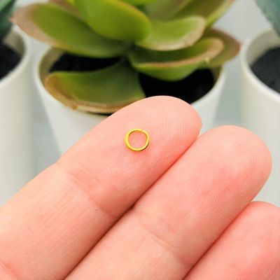 500 Pcs 4mm Gold Open Jump Rings Image 1