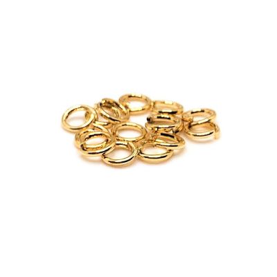 500 Pcs 4mm Light Gold Open Jump Rings Image 1
