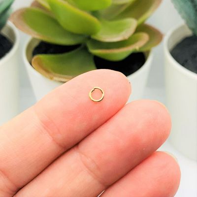 500 Pcs 4mm Light Gold Open Jump Rings Image 1
