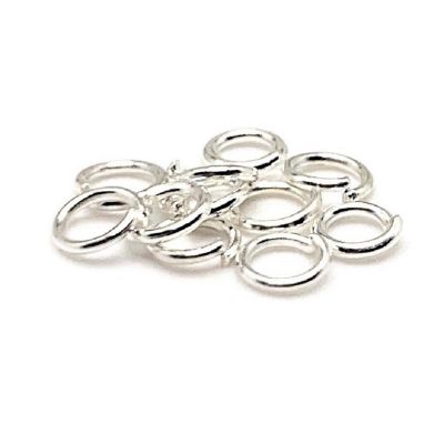 500 Pcs 4mm Silver Open Jump Rings Image 1