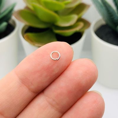 500 Pcs 4mm Silver Open Jump Rings Image 1