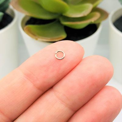 500 Pcs 4mm Silver Open Jump Rings Image 1