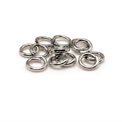 500 Pcs 4mm Silver Open Jump Rings Image 2