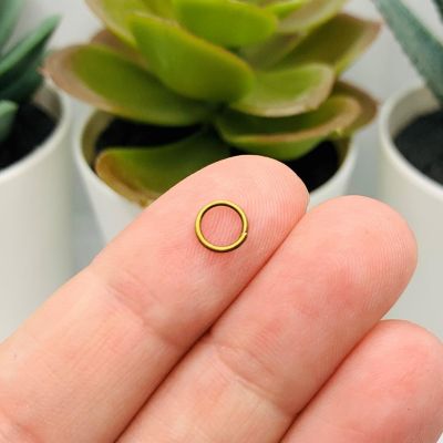 500 Pcs 6mm Bronze Open Jump Rings Image 1