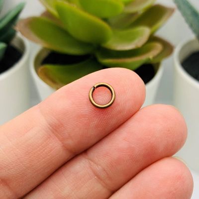 500 Pcs 6mm Copper Open Jump Rings Image 1