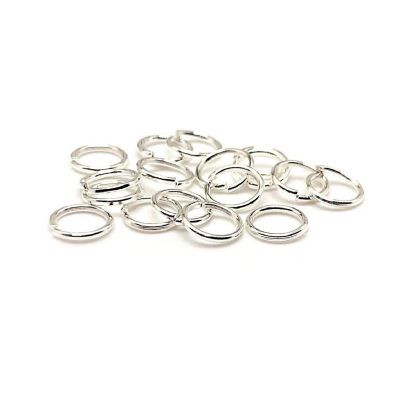500 Pcs 6mm Silver Plated Open Jump Ring Image 1