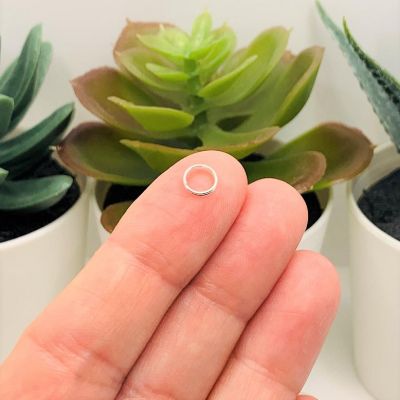 500 Pcs 6mm Silver Split Jump Rings Image 1