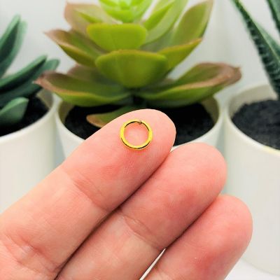 500 Pcs 7mm Gold Jump Rings Image 1