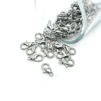 500 Pcs 7x12 mm Silver Lobster Clasps Image 1