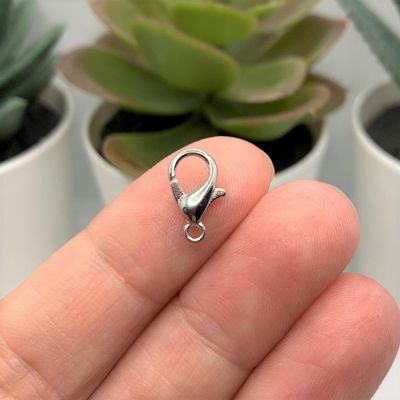 500 Pcs 7x12 mm Silver Lobster Clasps Image 1