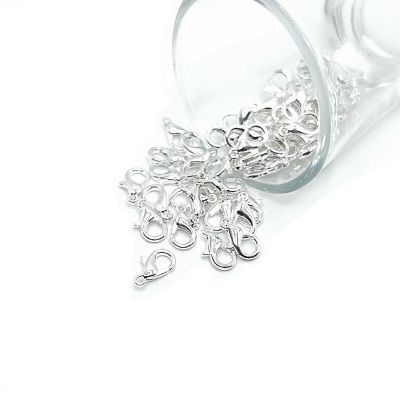 500 Pcs 7x12mm Silver Lobster Clasps Image 1