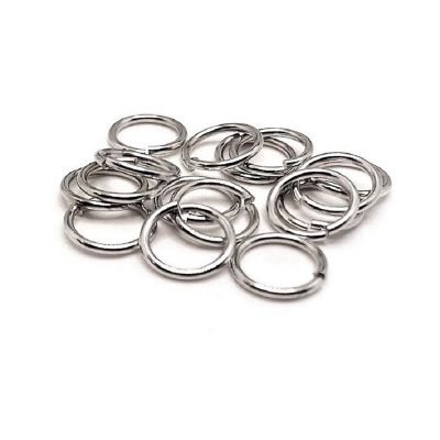 500 Pcs 8mm Antique Silver Jump Rings Image 1