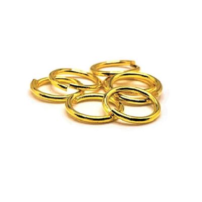 500 Pcs 9 mm Gold Jump Rings Image 1