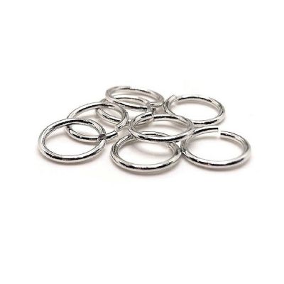 500 Pcs 9 mm Silver Open Jump Rings Image 1