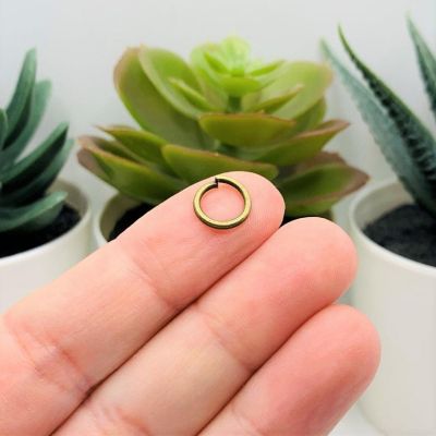 500 Pcs 9mm Bronze Jump Rings Image 1