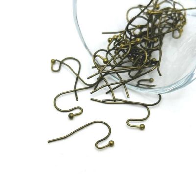 500 Pcs Bronze Shepherd Earring Wires Image 1