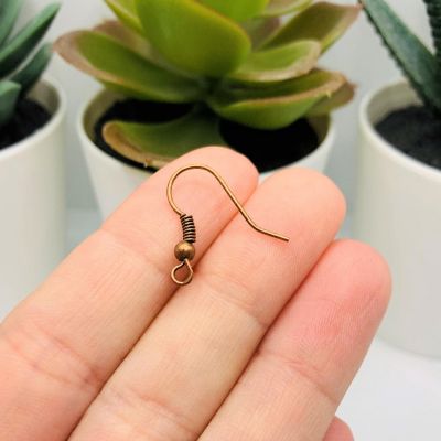 500 Pcs Copper Fish Hook Earring Wires Image 1