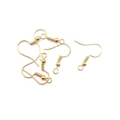 500 Pcs Light Gold Fish Hook Earrings Image 1