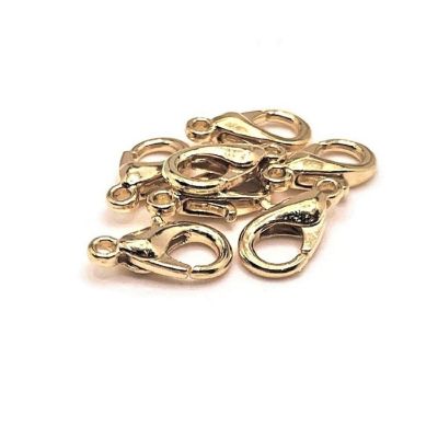 500 Pcs Light Gold Lobster Claw Clasps Image 1