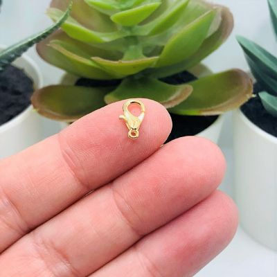 500 Pcs Light Gold Lobster Claw Clasps Image 1