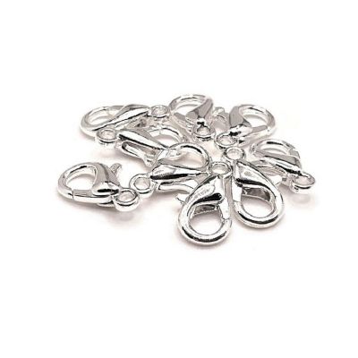 500 Pcs Silver Lobster Claw Clasps Image 2