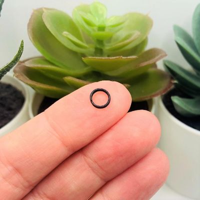 500 Pieces 6mm Black Split Jump Rings Image 1