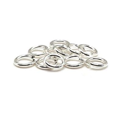 500 Pieces 6mm Silver Jump Rings Image 1
