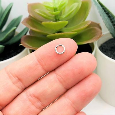 500 Pieces 6mm Silver Jump Rings Image 1