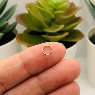 500 Pieces 6mm Silver Split Jump Rings Image 1