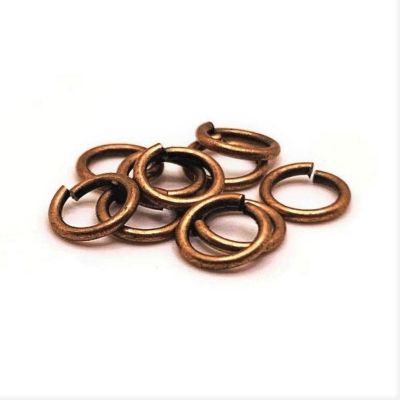 500 Pieces 7mm Copper Jump Rings Image 1