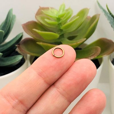 500 Pieces 7mm Copper Jump Rings Image 1