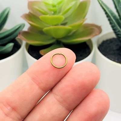 500 Pieces 8mm Bronze Jump Rings Image 1