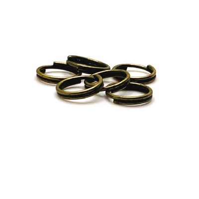 500 Pieces 8mm Bronze Split Jump Rings Image 1