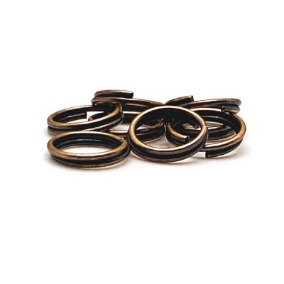 500 Pieces 8mm Copper Split Jump Rings Image 1