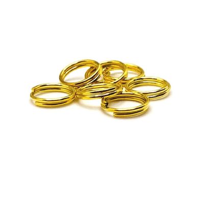 500 Pieces 8mm Gold Split Jump Rings Image 1