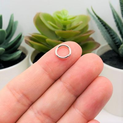 500 Pieces 9mm Silver Jump Rings Image 1