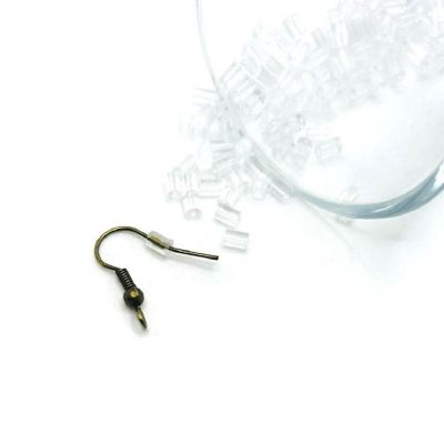500 Pieces Clear Earring Stopper Backs Image 1