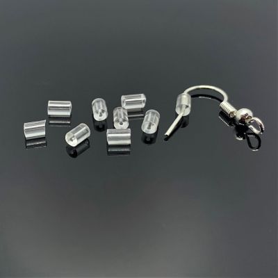 500 Pieces Clear Earring Stopper Backs Image 1