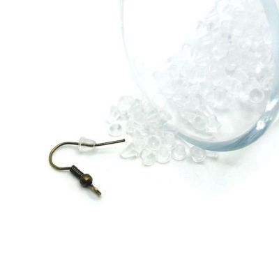 500 Pieces Soft Rubber Earring Backs Image 1