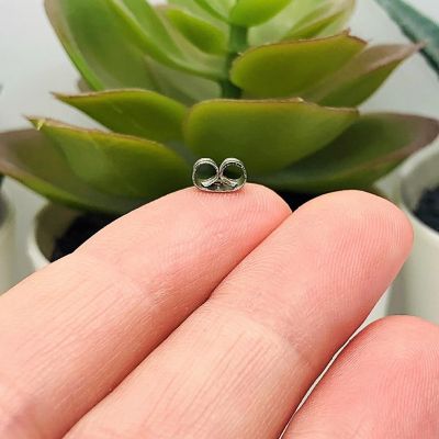 500 Pieces Stainless Steel Earring Backs Image 1