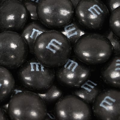 5,000 Pcs Black M&M's Candy Milk Chocolate (10lb Case, Approx. 5,000 Pcs) Image 1