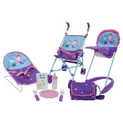 509: Mermaid 9 Piece Set: Doll Feed N Play Set Image 1