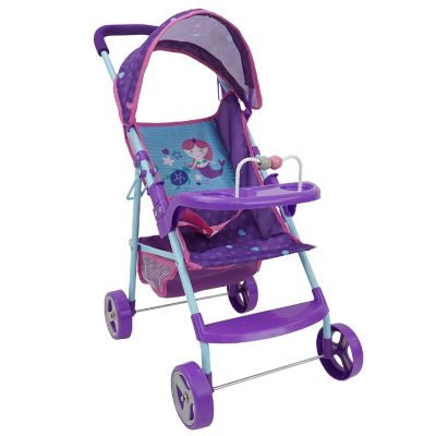 509: Mermaid Doll Stroller W/ Canopy &amp; Cup Holder Image 1