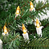 50ct Opaque Gold Mini Christmas Light Set  24.5ft White Wire Image 2
