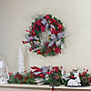 52" Houndstooth Bows and Berries Artificial Christmas Swag  Unlit Image 1