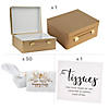 52 Pc. Gold Suitcase Tissue Favor Kit for 50 Image 1
